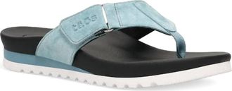 Taos Womens Super Sonic Thong Sandal In Blue/white