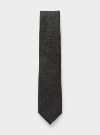 Ernest W. Baker Mens Slanted pinstripes wool tie