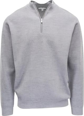 Peter Millar Maglione con mezza zip - Grigio