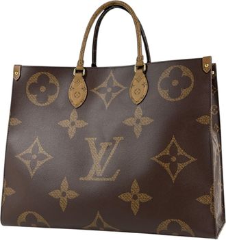 Louis Vuitton Brown Monogram Reverse Tote Bag (Pre-Owned)