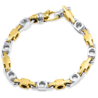 Pompeii3 Mens Designer Mariner Link 14k Gold (43gram) or Platinum (69gram) 6mm Bracelet 8