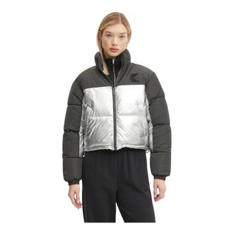 Karl Kani Jassen, Dames, Veelkleurig, M, Leer, Donsjassen