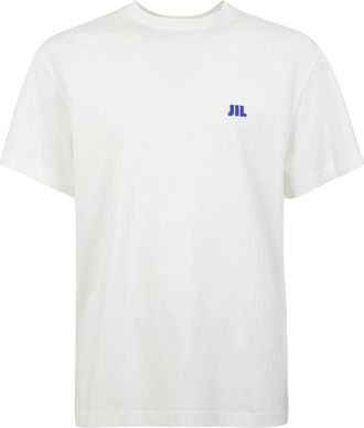 Jil Sander T-shirt met ronde hals - Heren - T-shirts - Wit - L - Katoen - Tops