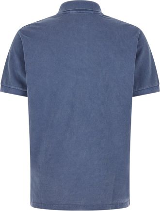Isabel Marant Mens Blue Cotton Polo Shirt