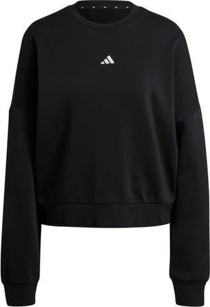 adidas Essentials Small Logo Feel Sweatshirt in Black/white at Nordstrom Rack, Size X-Small