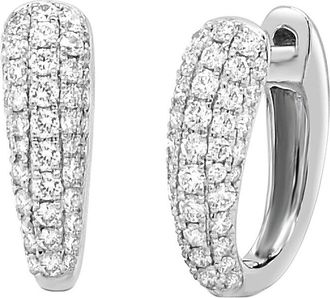 Sabrina Designs 14K 0.59 Ct. Tw. Diamond Huggie Earrings