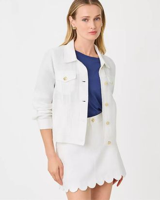 Lilly Pulitzer Seaspray Linen Jacket