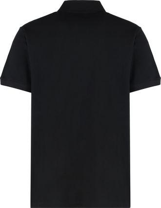 McQ by Alexander McQueen Mens Polo Shirt Cotton-Piqu&eacute; Black T-shirts And Polos