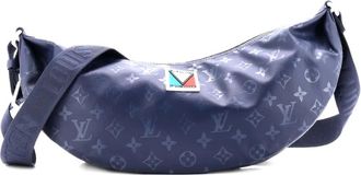 Louis Vuitton Americas Cup Hammock Bag Monogram Storm Canvas crossbody bag - Blauw