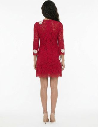 Dolce & Gabbana Womens Bicolor Cotton Cocktail Dress