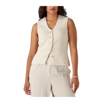 Y.A.S Y.a.s, Dames, Jassen, Beige, Maat: L Poliester