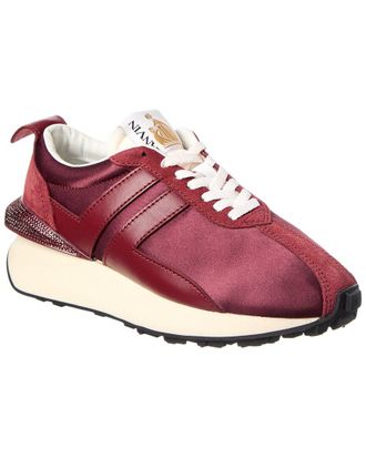 Lanvin Lanvin Satin & Leather Sneaker