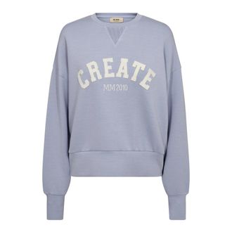 Mos Mosh Sweatshirts - Dames - Sweatshirts - Blauw - M - Hoodies & sweatvesten