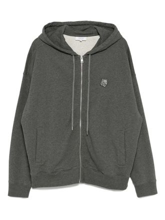 Maison Kitsuné Hoodie met vossenkop-patch - Grijs