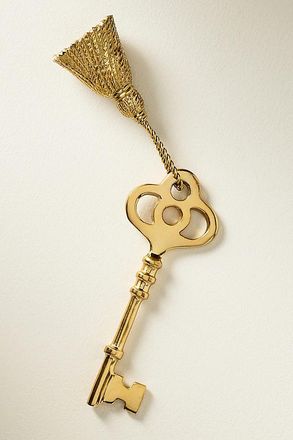 Anthropologie Hotel Key Brass Candle Snuffer