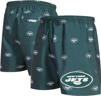 Pro Standard Mens Pro Standard Green New York Jets Allover Print Mini Logo Shorts at Nordstrom, Size Xxx-Large