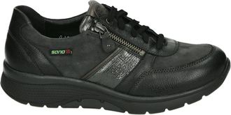 Mephisto Sportieve Lage Damesschoenen Zwart - Dames - Sneakers - Zwart - 42 EU - Leer - Schoenen