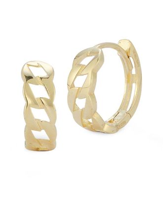 Ember Fine Jewelry 14K Curb Link Huggie Earrings