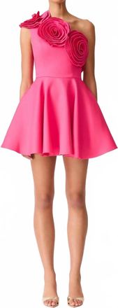 Elliatt Noralyn One Shoulder Mini Dress In Pink