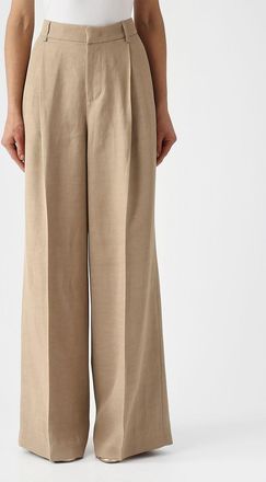 Fay Pantaloni palazzo Fay in gabardine di viscosa