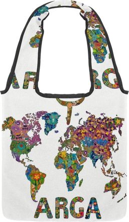 Generic Call for Peace Reversible Canvas Shoulder Tote - Double-Sided Print, 12oz Cotton, 27cm Drop, Fold-Flat Bag for Travel, Shopping, Street Outings