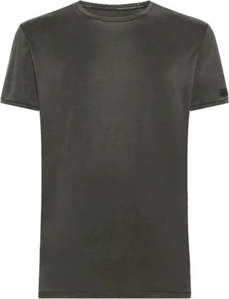 Roberto Ricci Design Cupro T-shirt voor Zomeravonden - Heren - T-shirts - Groen - 2XL - Tops