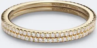 Suzanne Kalan Set de anillos para smart ring Mini en oro de 18 ct con diamantes