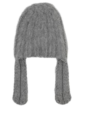Maison Margiela Ribbed Beanie Ear Flaps Wool-Alpaca Blend Hat