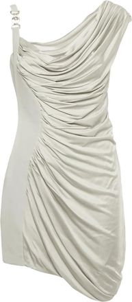 Versace Abito corto drappeggiato - Grigio