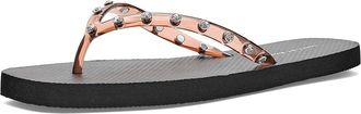 Loeffler Randall Taryn Crystal Jelly Flip Flop Womens Shoes Brown/Black : 11 B - Medium, Rubber