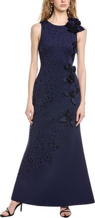 Badgley Mischka Sleeve Cutout Gown