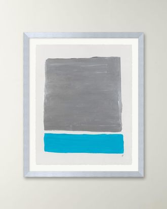 RFA Fine Art Platinum Sky 1 Framed Acrylic Painting by Deborah Fine