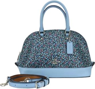 Coach Pre-owned Handbags, female, Blue, Size: ONE SIZE Pre-owned PVC Leather Shoulder Bag