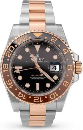 Rolex Pre-owned Rolex Gmt-Master Ii GMT Automatic Chronometer Black Dial Mens Watch 126711CHNR
