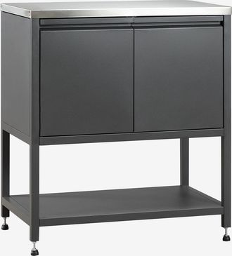 Sklum M&oacute;dulo De Almacenaje Para Cocina Modular De Exterior En Acero Savona Sklum