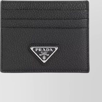 Prada leather card holder
