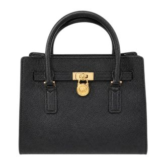 Michael Kors Tassen, Dames, Zwart, ONE Size, Leer, Hamilton Small Satchel