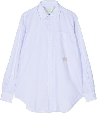 Aries striped cotton shirt - men - Cotton - S - Blue