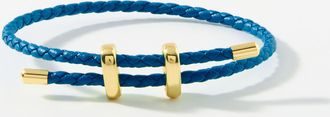 Simons Womens Braided faux-leather bracelet
