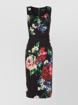 Dolce & Gabbana floral print midi dress