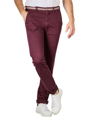 Mason's Torino Elegance Jersey Chino Pants In Red