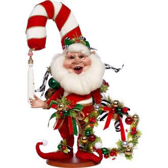 Mark Roberts Candy Cane Elf Scene with Lights, Medium in Red at Nordstrom