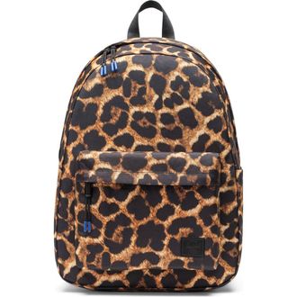 Herschel Classic Leopard Print Backpack in Digi Leopard Light at Nordstrom