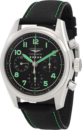 Longines Spirit Chronograph Automatic Chronometer Black Dial Mens Watch L3.829.1.53.2