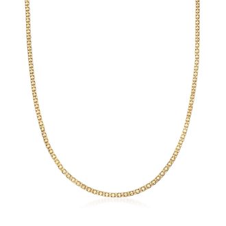 RS Pure by Ross-Simons Italian 14kt Yellow Gold Bismark-Link Necklace