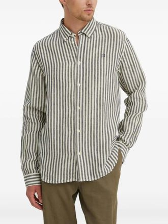 Les Deux striped-pattern shirt - men - Fabric - M - Blue