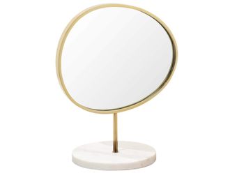 Abhika Spiegel Kosmetikspiegel Gold H: 35 cm