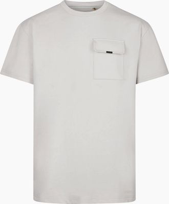 Luke 1977 Mens Luke 1977 Draggers Relaxed Fit T-Shirt 280GSM ICE GREY - Size: 44