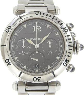 Cartier Pre-owned Vintage Polshorloge - Heren - Vintage Horloges - Grijs - ONE Size - Vintage