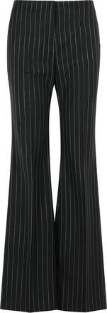 Sportmax Pantaloni Sportmax Visino Neri in Misto Lana Vergine